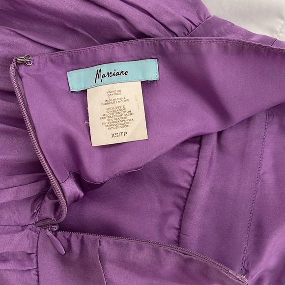 Marciano silk halter dress XS lavender purple - Picture 6 of 7